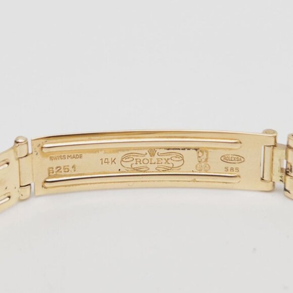 ROLEX OYSTER PERPETUAL 24mm 14k Yellow Gold Ladies Watch main image 5